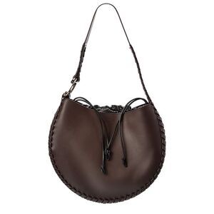 Chloe Mate Large Leather Hobo Bag, Brown